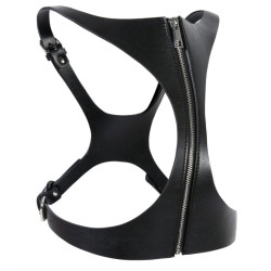 Kinky Party Corset SM Vinyle Noir